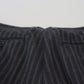 Dark Gray Stripes Chino Dress Pants