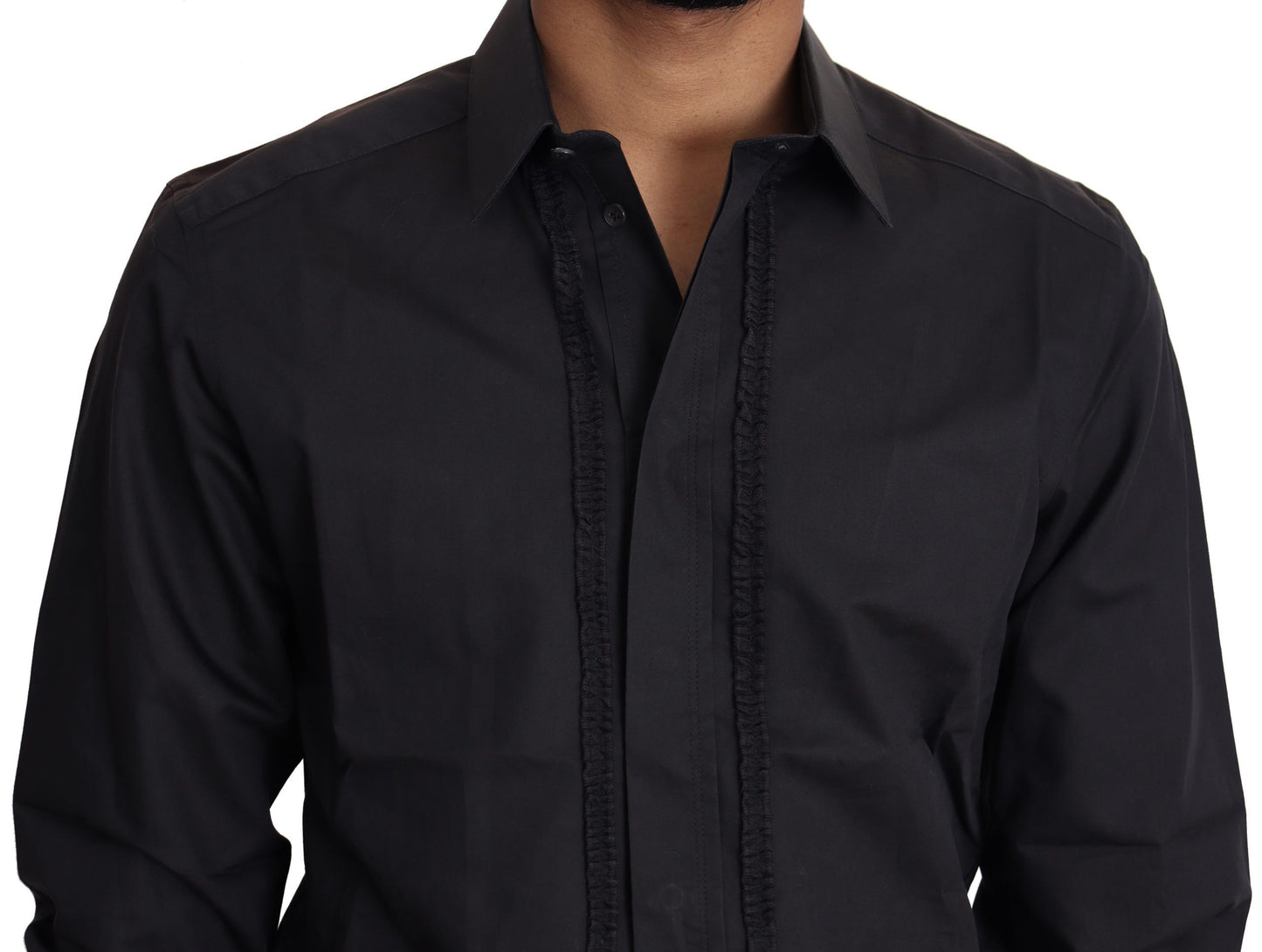 Elegant Slim Fit Silk Blend Dress Shirt