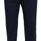 Dark Blue Cotton Chino Formal Pants