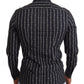 Elegant Gold Cotton Poplin Shirt with Unique Print
