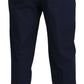 Dark Blue Cotton Chino Formal Pants
