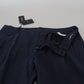 Dark Blue Cotton Chino Formal Pants