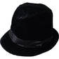 Elegant Velvet Wide-Brimmed Bucket Hat