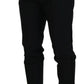 Black Wool Chino Dress Formal Pants
