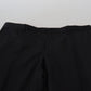 Black Wool Chino Dress Formal Pants