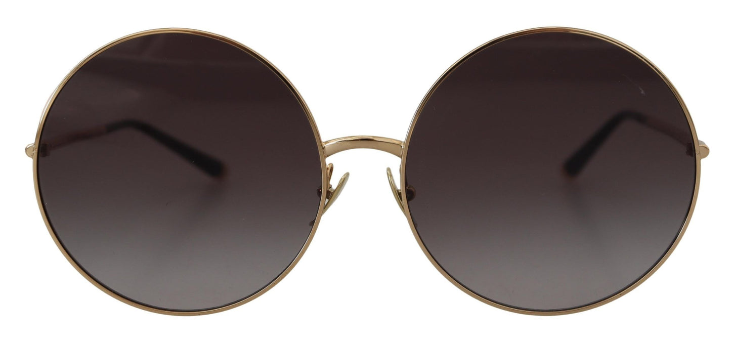 Elegant Black Gold Gradient Sunglasses