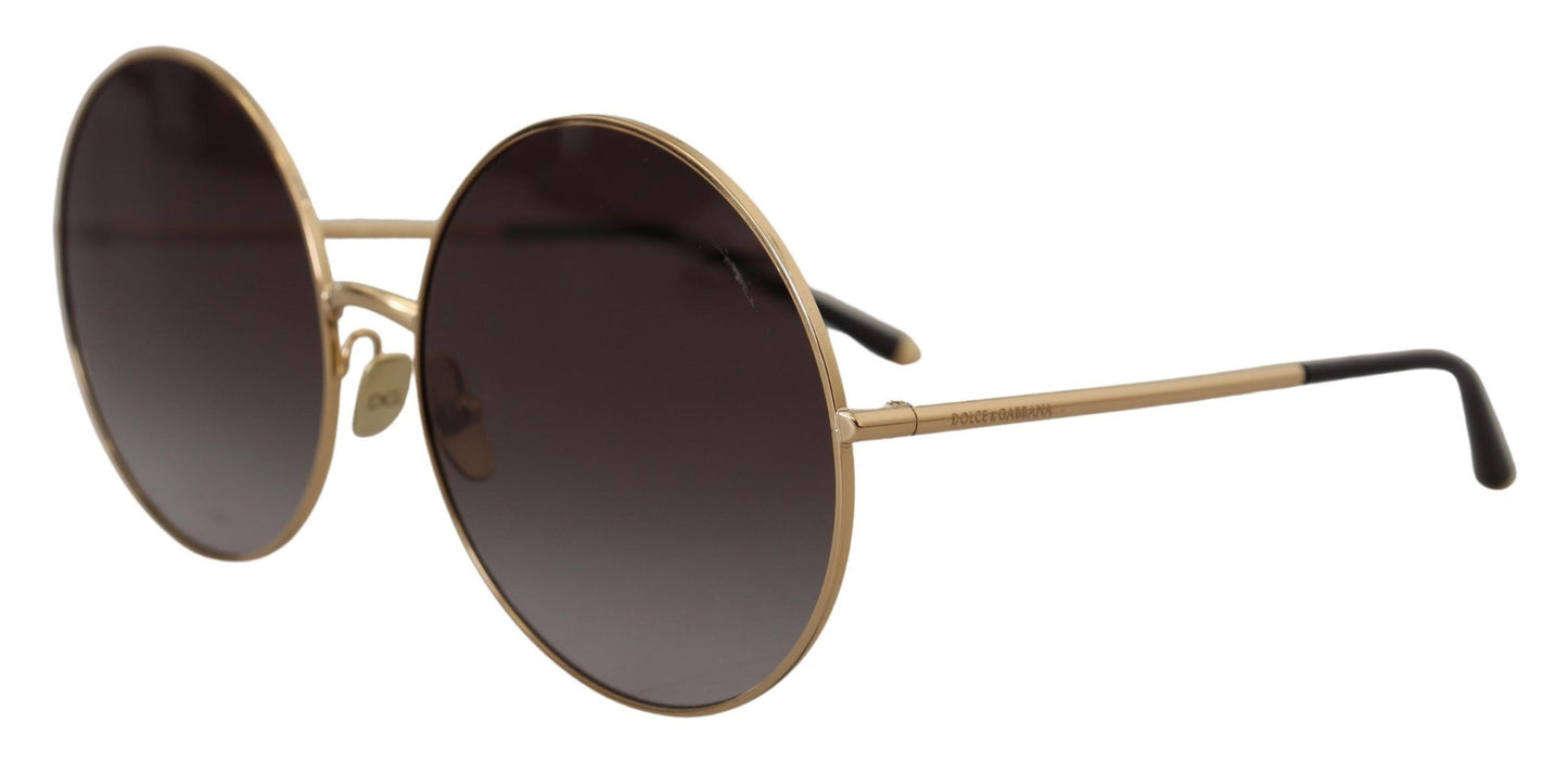 Elegant Black Gold Gradient Sunglasses