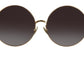 Elegant Black Gold Gradient Sunglasses