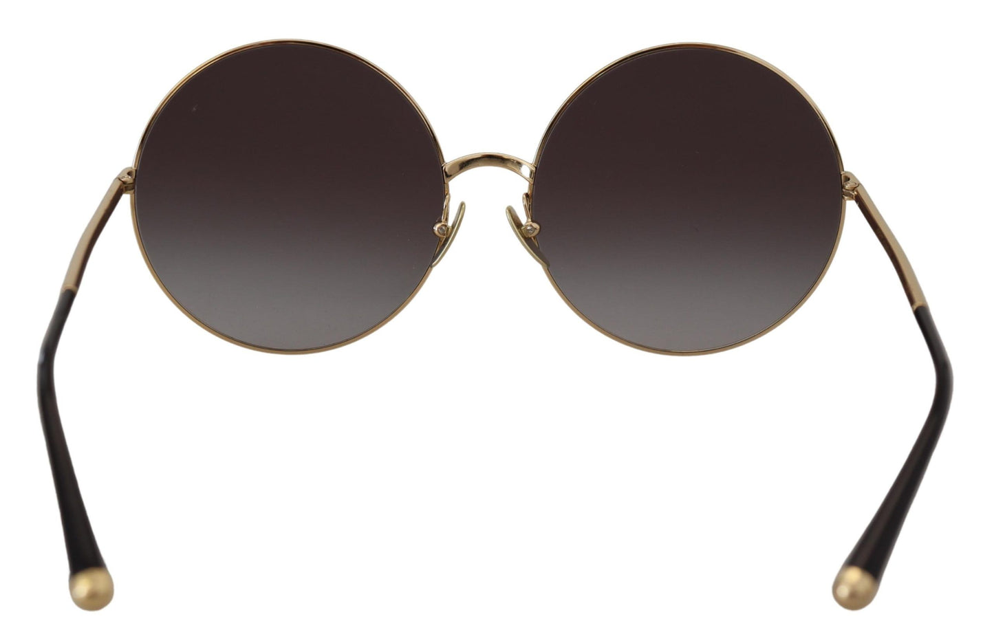 Elegant Black Gold Gradient Sunglasses