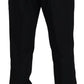 Black Dress Wool Silk Trouser Pants