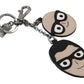 Stunning Multi-Tone Leather Keychain