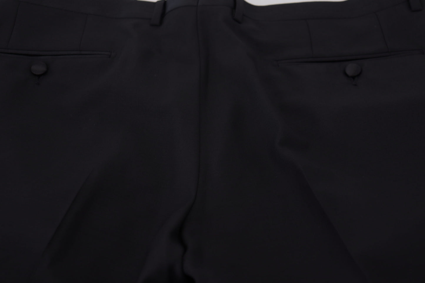 Black Dress Wool Silk Trouser Pants