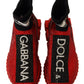 Exquisite Red Sorrento Slip-On Sneakers
