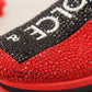 Exquisite Red Sorrento Slip-On Sneakers