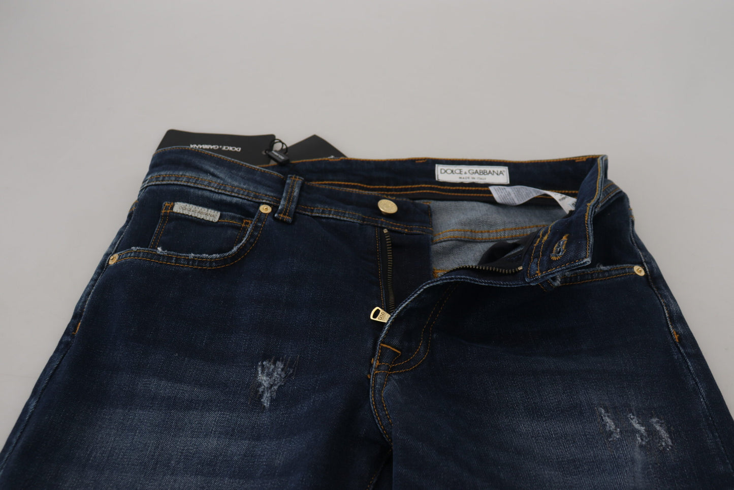 Sleek Skinny Dark Blue Denim Jeans