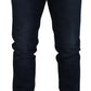 Dark Blue Cotton Stretch Skinny Denim Jeans