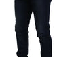 Dark Blue Cotton Stretch Skinny Denim Jeans