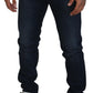 Dark Blue Cotton Stretch Skinny Denim Jeans