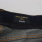 Dark Blue Cotton Stretch Skinny Denim Jeans