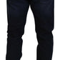 Dark Blue Cotton Stretch Skinny Denim Jeans