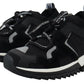 Black Mesh Sorrento Trekking Sneakers Shoes