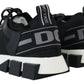 Black Mesh Sorrento Trekking Sneakers Shoes