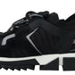 Black Mesh Sorrento Trekking Sneakers Shoes