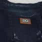 Dark Blue Cotton Stretch Skinny Denim Jeans