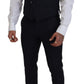 Elegant Slim Fit Three Piece Wool Suit