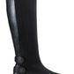 Elegant Black Calfskin Biker Booties
