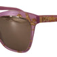 Elegant Violet Gradient Sunglasses