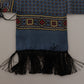 Elegant Silk Men's Scarf in Blue