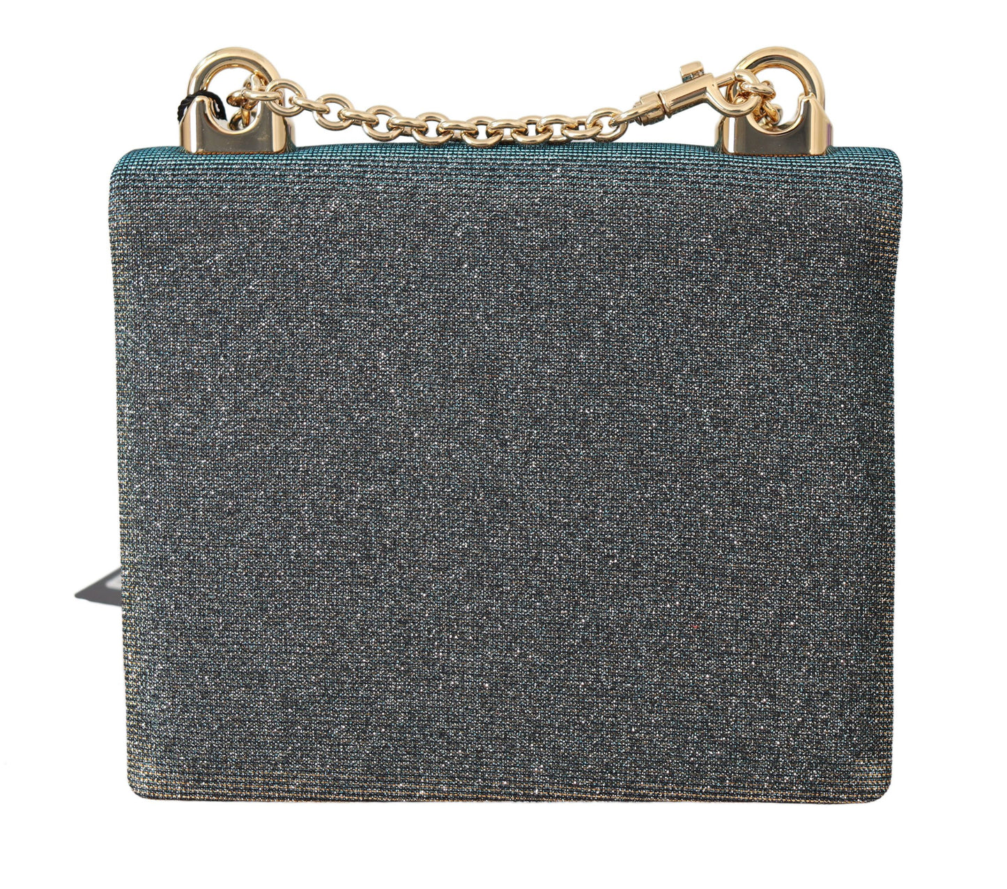 Elegant Blue Mini Crossbody with Gold Accents