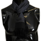 Elegant Black Silk Men's Scarf