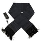 Elegant Black Silk Men's Scarf