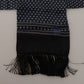 Elegant Black Silk Men's Scarf
