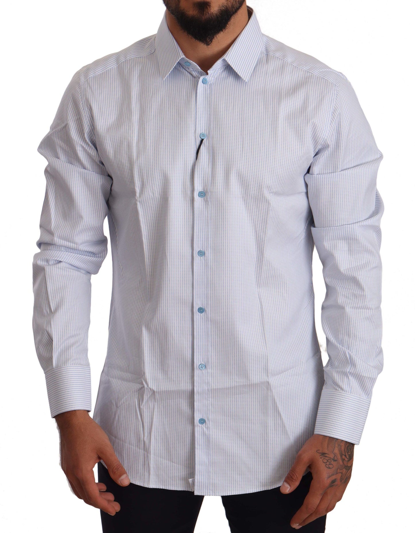 Elegant Slim Fit Cotton Dress Shirt