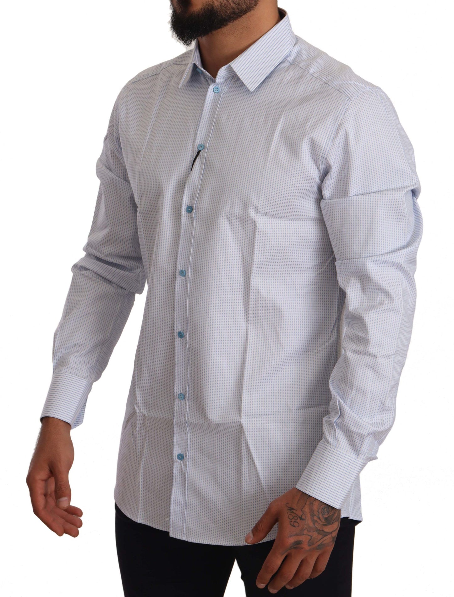 Elegant Slim Fit Cotton Dress Shirt