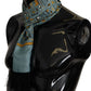 Elegant Silk Men's Scarf in Timeless Blue
