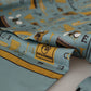 Elegant Silk Men's Scarf in Timeless Blue