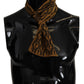 Elegant Silk Men's Scarf in Sunshine Yellow