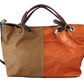 Multicolor Leather Shoulder Tote - Chic & Spacious