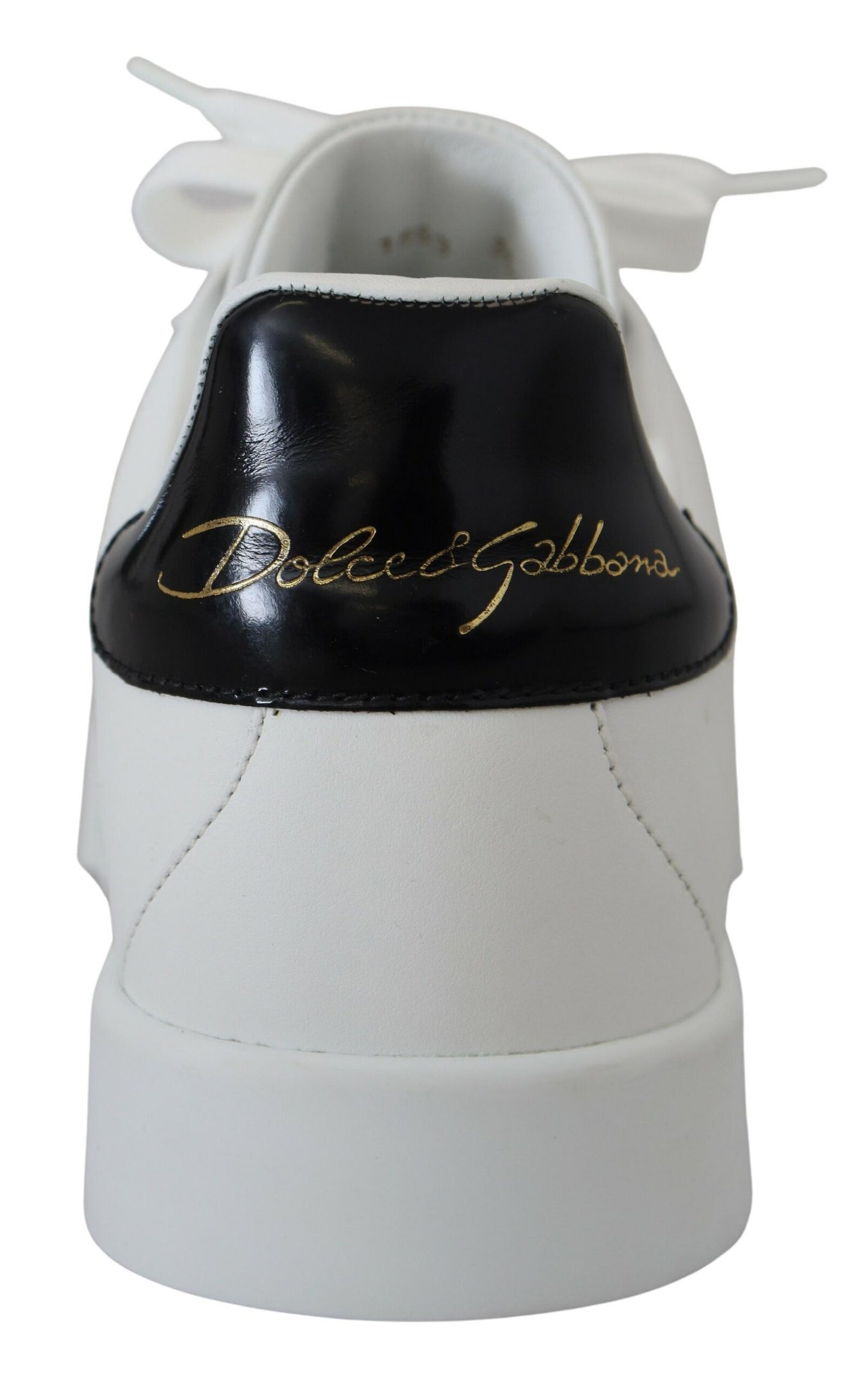 Exquisite Black and White Portofino Sneakers