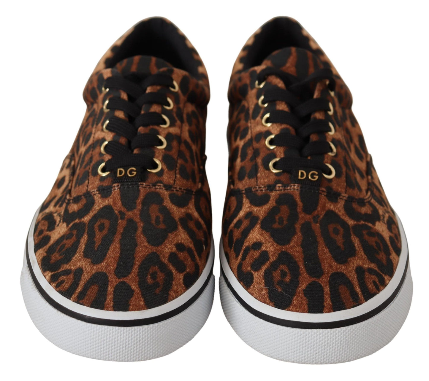 Leopard Print Canvas Sneakers