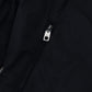 Black Nylon Logo Bomber Zipper Jacket