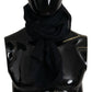 Elegant Black Silk Men's Scarf