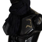 Elegant Black Silk Men's Scarf