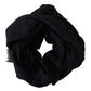 Elegant Black Silk Men's Scarf