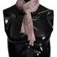 Elegant Pink Silk Men's Scarf