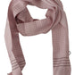 Elegant Pink Silk Men's Scarf